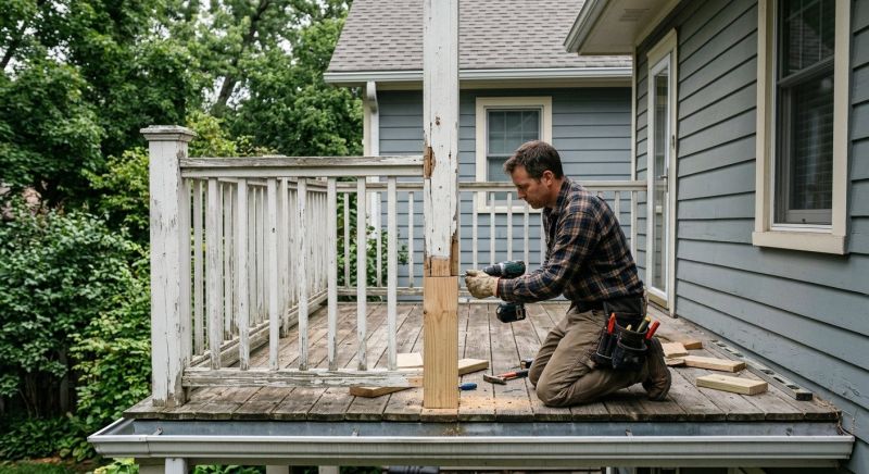 Balcony Dry Rot Repair