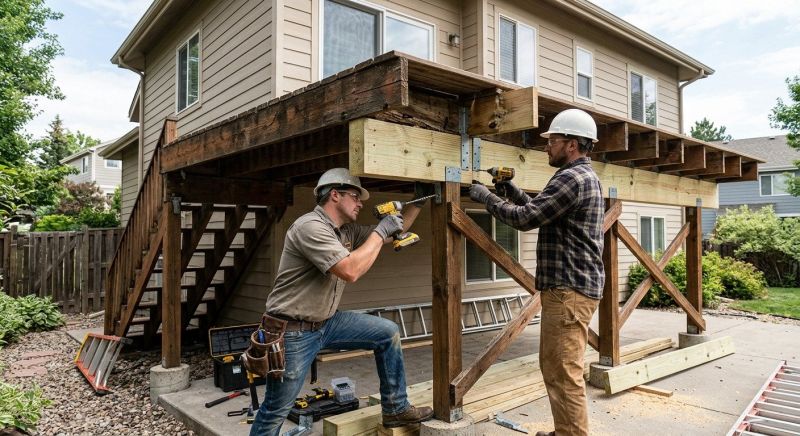Deck Beam Rot Repair