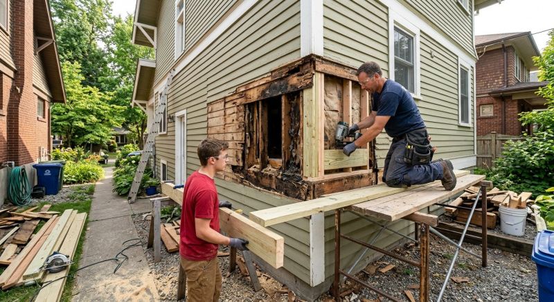 Deck Dry Rot Repair