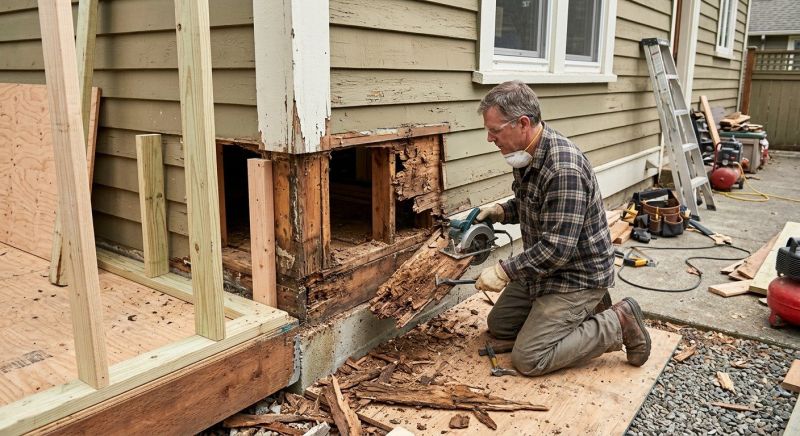 Deck Dry Rot Repair