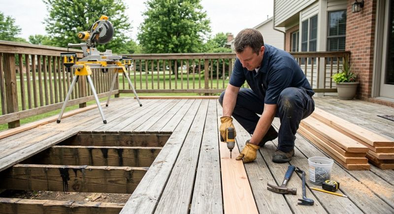 Deck Wood Rot Repair