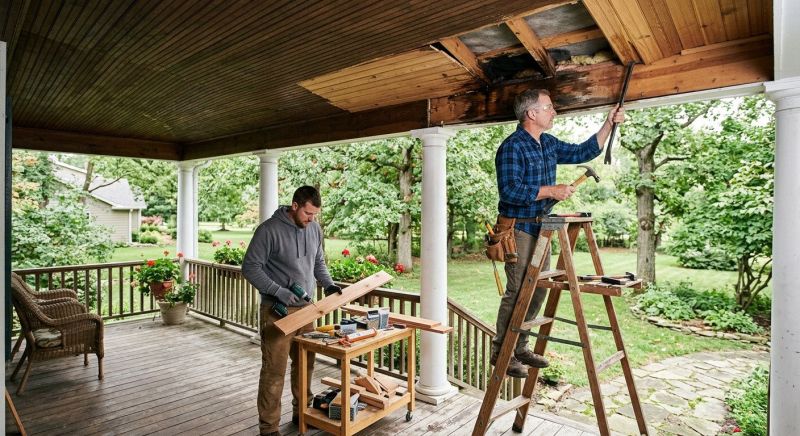 Dry Rot Porch Repair