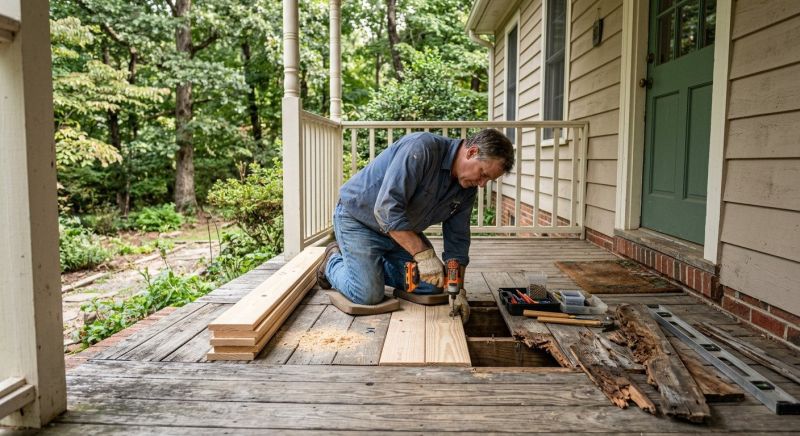 Dry Rot Porch Repair
