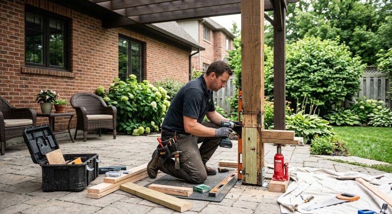 Exterior Column Rot Repair