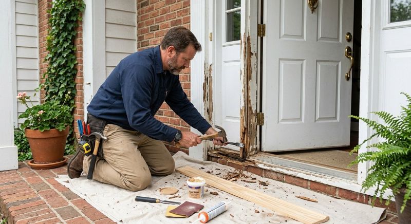 Exterior Trim Wood Rot Repair