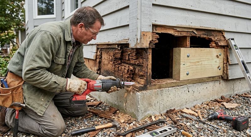 Exterior Wood Rot Repair