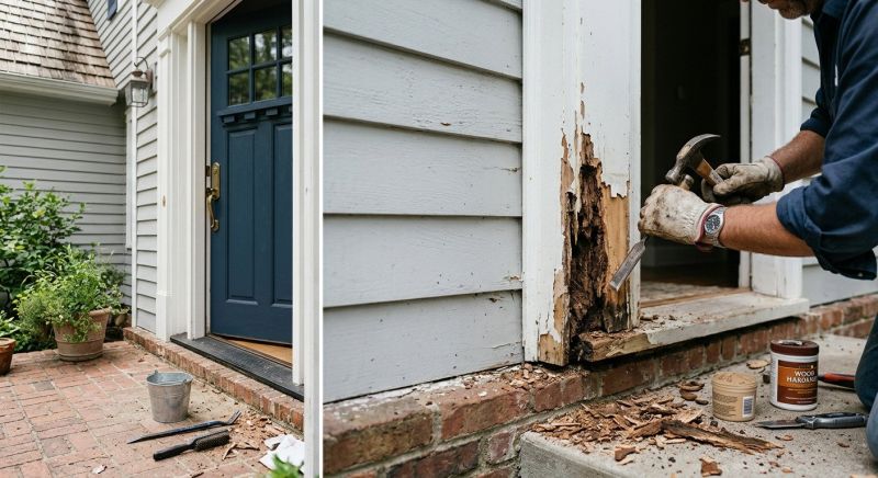 Porch Dry Rot Repair