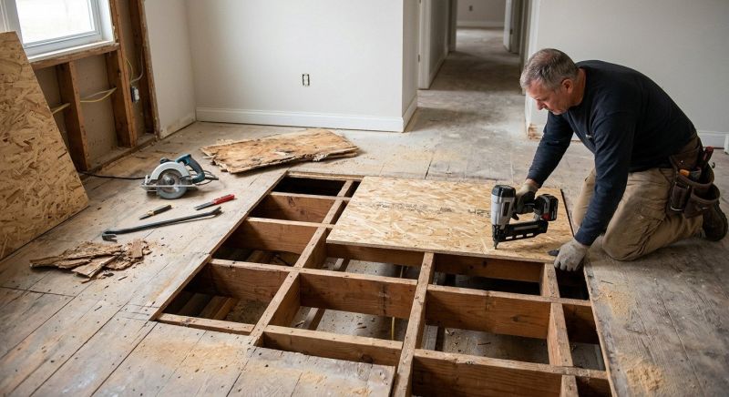 Subfloor Dry Rot Repair