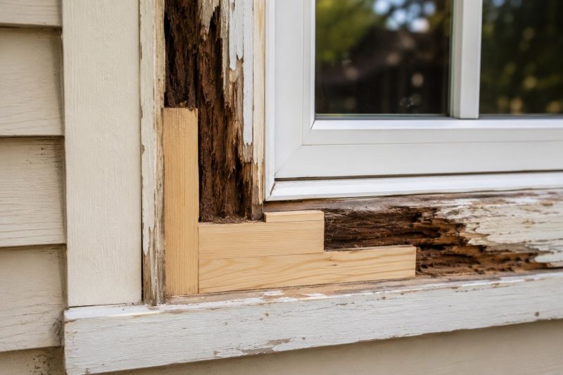 Window Trim Wood Rot Repair